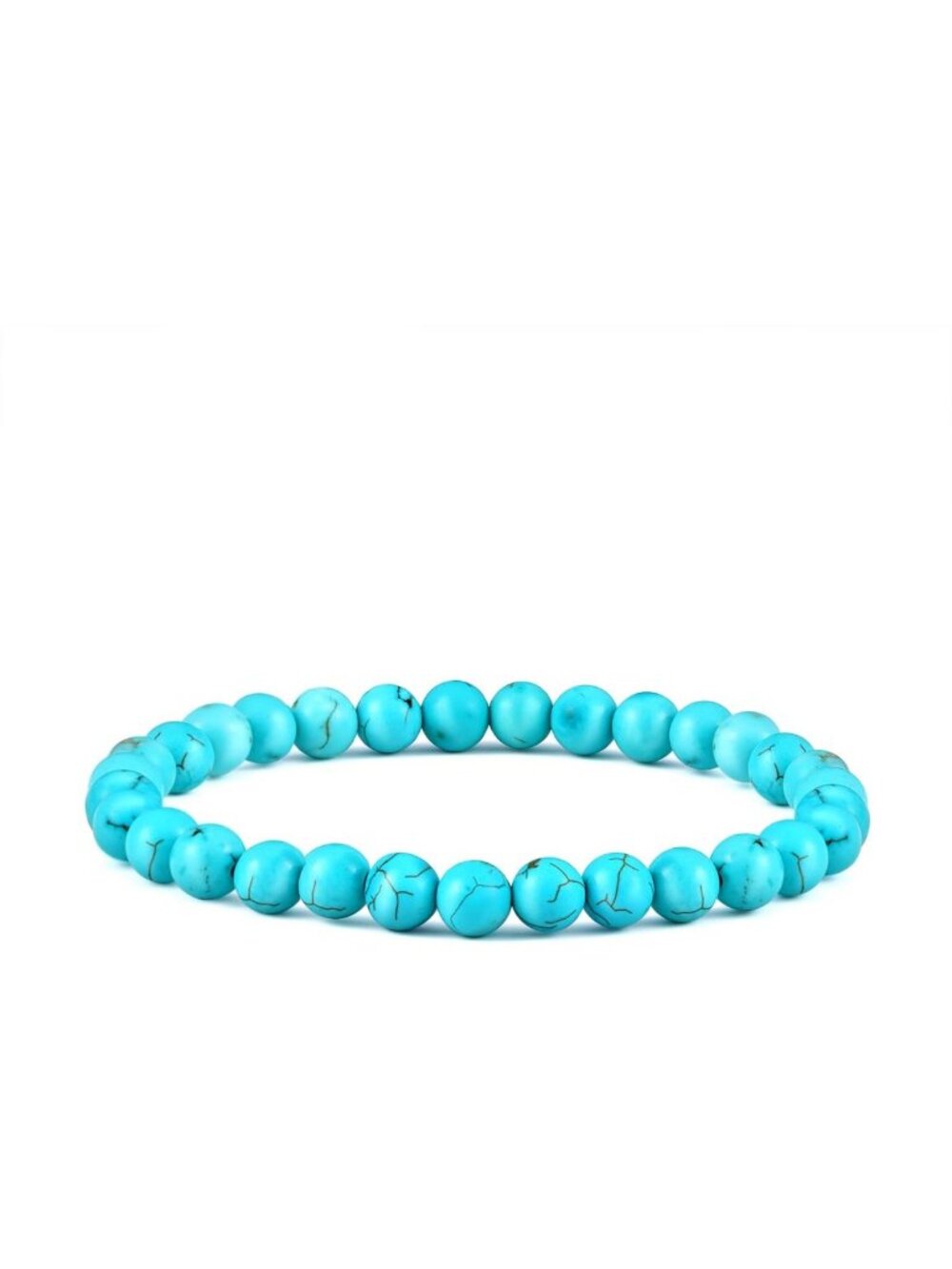 Natural Turquoise Bead Bracelet 8mm - Unique Gift for Women, Boho Jewelry
